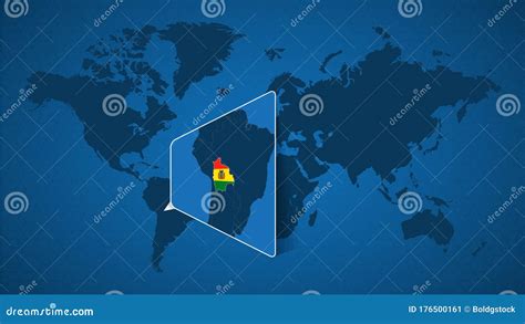 Detailed World Map With Pinned Enlarged Map Of Bolivia And Neighboring