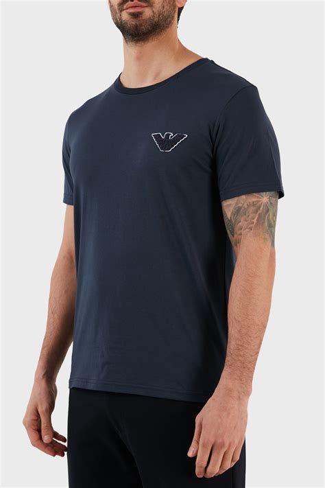 Emporio Armani Pamuklu Regular Fit Bisiklet Yaka Erkek T Shirt