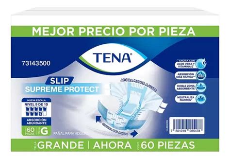 Tena Slip Supreme Ropa Interior Desechable Grande 60 Pzas Meses Sin