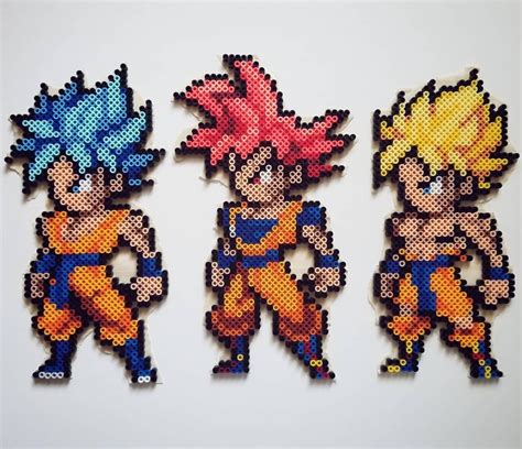 Goku Super Saiyan Dragon Ball Perler Beads Plantillas Hama Beads Images