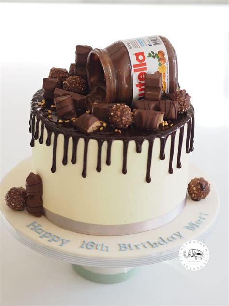 Nutella Loaded Drip Cake Buttercream Cake Chocolate Drips The