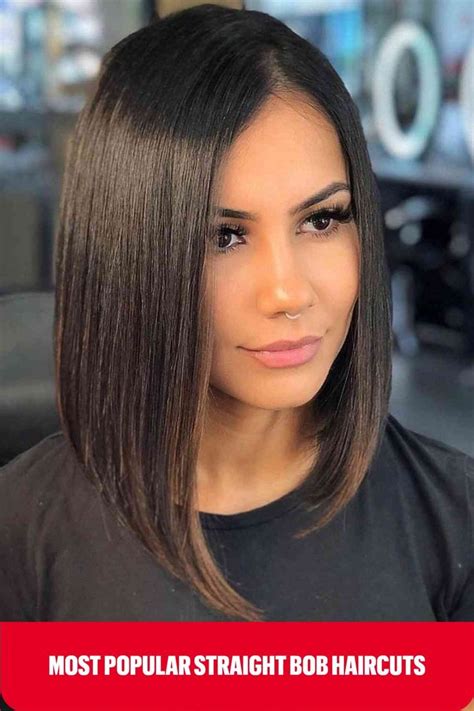 Chic Asymmetric Lob For Straight Hair Straight Long Bob Straight Bob