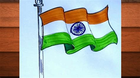 Tiranga Drawing Easy How To Draw Independence Day Flag Drawing Easy Flag Rashtradhwaj Drawing