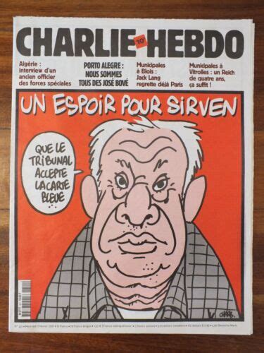 Charlie Hebdo N F Vrier Couverture Charb Alfred Sirven Et