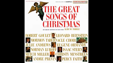 The Great Songs Of Christmas Album Three Goodyear 1963 Youtube