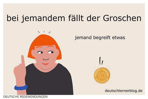 Bei Jemandem F Llt Der Groschen Illustrierte Redewendungen