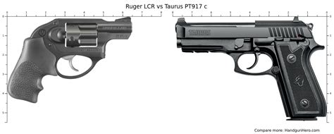 Ruger Lcr Vs Taurus Pt C Size Comparison Handgun Hero