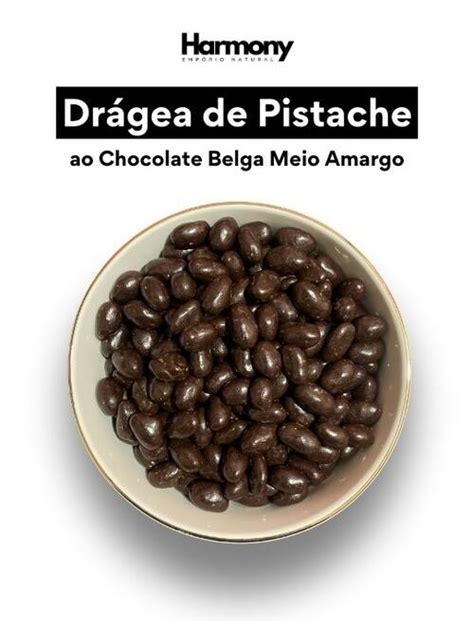 Harmony Drágea De Pistache Ao Chocolate Belga Meio Amargo De R54