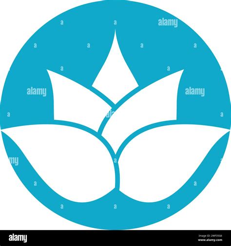 Beauty Vector Lotus Flowers Design Logo Template Icon Stock Vector Image And Art Alamy