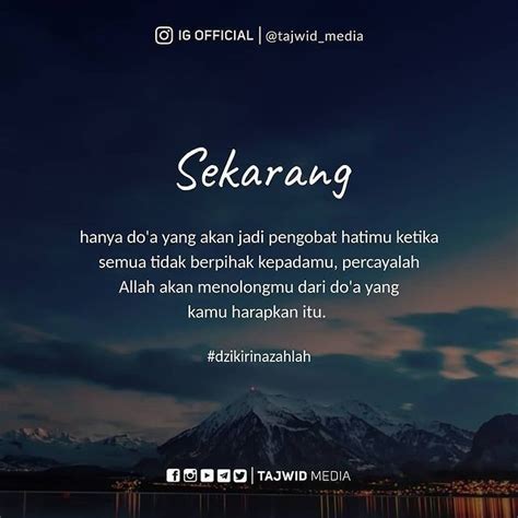 Tajwid Media Di Instagram Jangan Lupa Perbanyak Do A Dan Istighfar