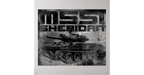 M551 Sheridan Poster Zazzle