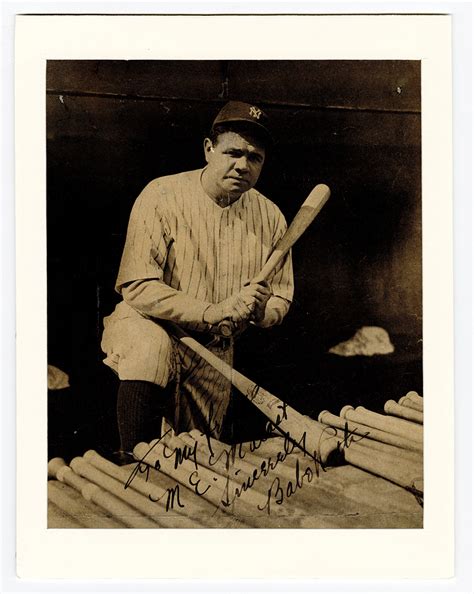 Lot Detail Babe Ruth Signed And Inscribed Portrait Photograph