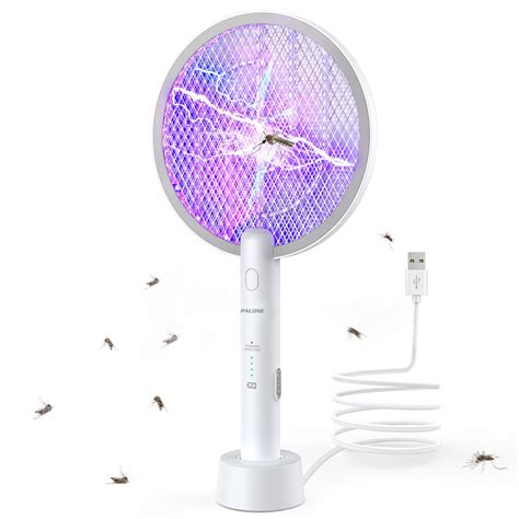 PALONE Electric Fly Swatter 3000V Bug Zapper Racket 2 In 1 Fly Swatter