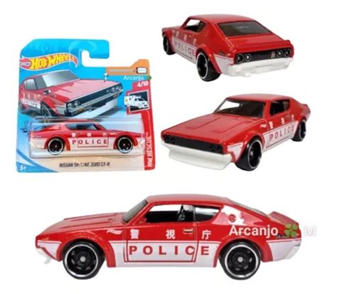 Hot Wheels Nissan Skyline Gt R Police Hw Rescue Novo MercadoLivre