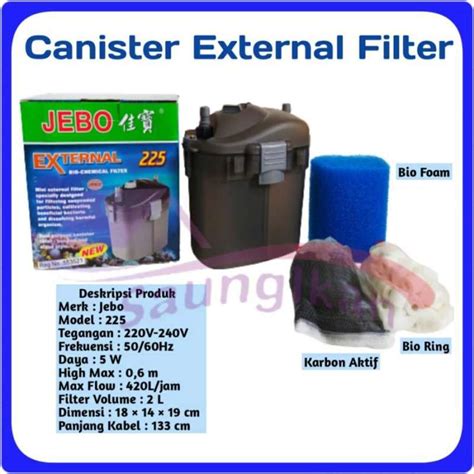 Jual Canister External Filter Jebo Gantung Duduk Aquarium Aquascape