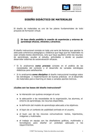 Diseño didáctico de materiales PDF