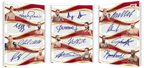 Panini Immaculate Collection Ufc Checklist Set Details Box