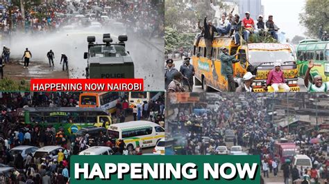 Happening Now Demonstrations Rocks In Nairobi Boda Boda Taxi