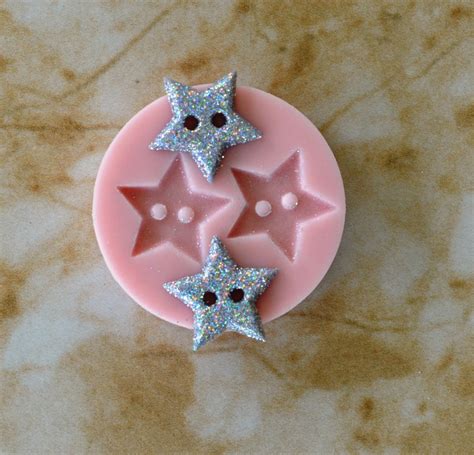 Star Button Silicone Mold For Jewelry Resin Clay Pendant Necklace