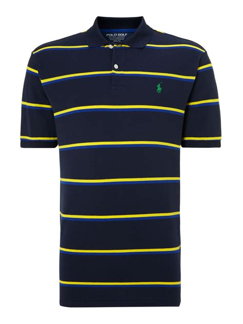 Ralph Lauren Golf Classic Striped Polo Shirt In Blue For Men Navy Lyst