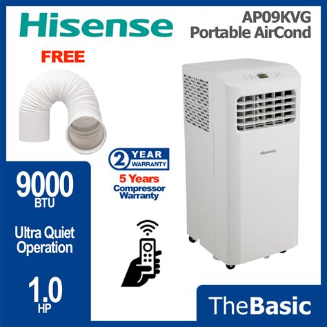 HISENSE MIDEA 1 0HP Portable AirCond Air Conditioner AP09KVG MPH