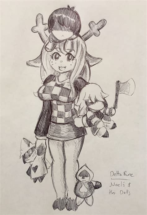 Deltarune Noelle And Her Dolls By Pikapika212 On Deviantart