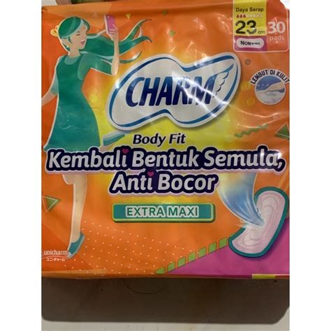 Jual Pembalut Charm Body Fit Extra Maxi Wing Cm Non Wing Cm