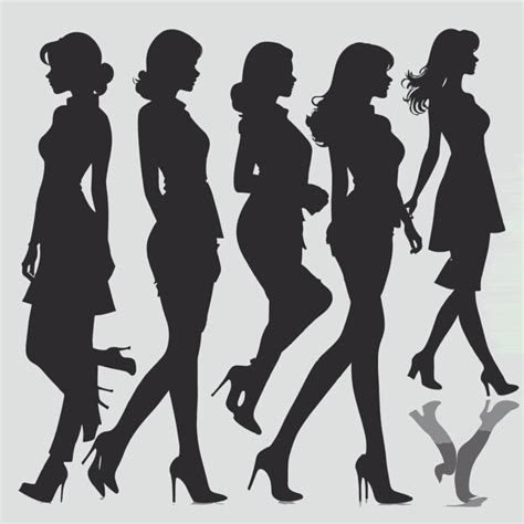 Premium Vector Women Silhouettes Vector