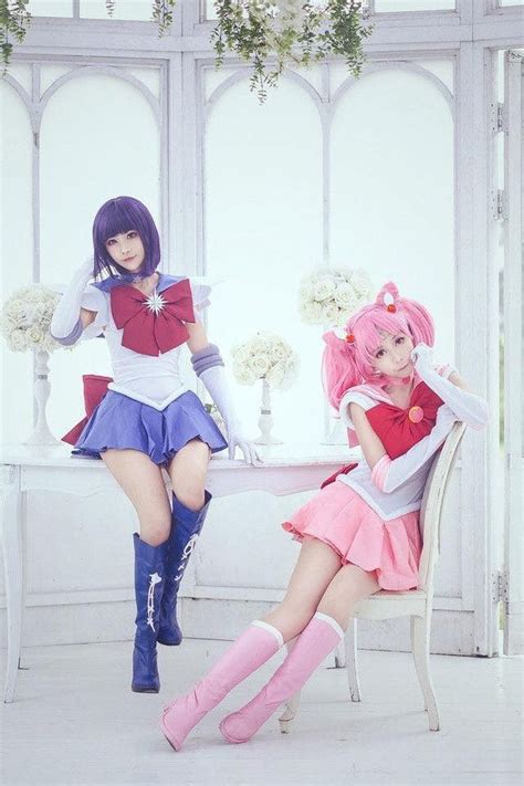 Sailor Saturn And Sailor Chibi Cosplay Cosplay Anime Cute Cosplay Amazing Cosplay Cosplay