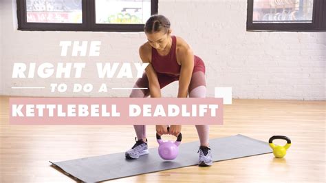 How To Do A Kettlebell Deadlift The Right Way Well Good Youtube