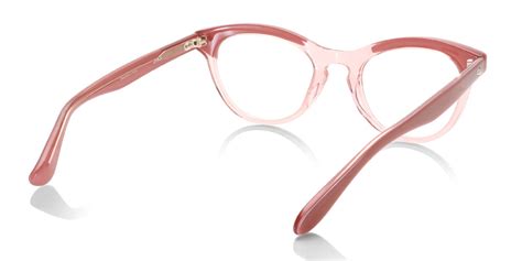 Pink Crystal Cat Eye Glasses Incl 0 High Index Lenses With Saddle Bridge Nose Bridge Jins