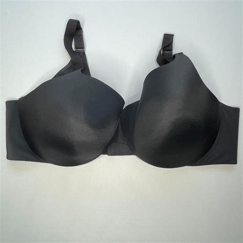 Cacique Back Smoothing Lightly Lined Full Coverage Bra 46ddd Underwire Black Ebay