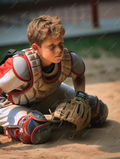 Premium AI Image | a child baseball player in baseball uniform