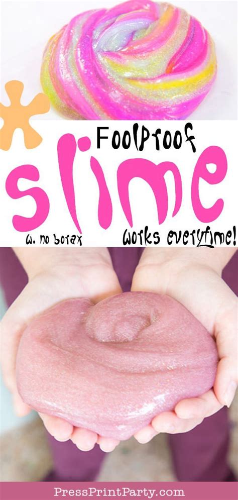 Foolproof Slime Recipe Works Every Time Press Print Party