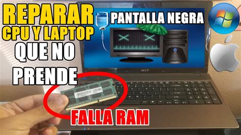 Como Reparar Una Laptop Que Enciende Pero No Se Ve Pantalla Negra