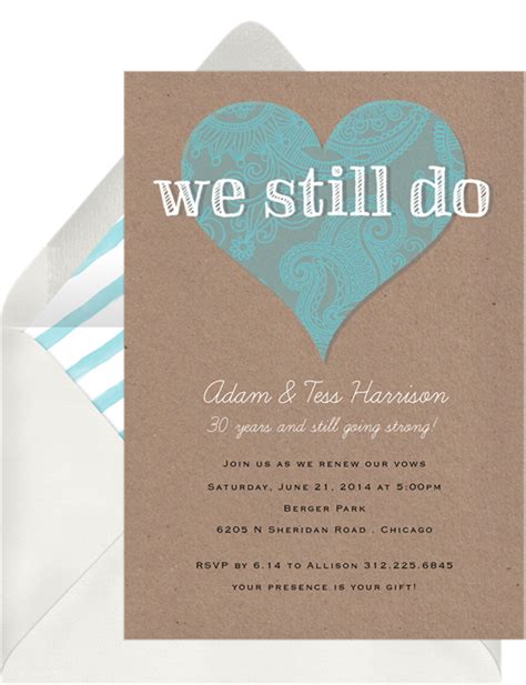 Vow Renewal Invitations That Will Have You Saying I Do Again