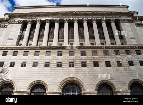 Milwaukee County Courthouse historic building facade in downtown ...