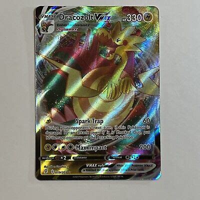 Pokémon TCG Dracozolt VMAX Evolving Skies 059 203 Holo Ultra Rare eBay