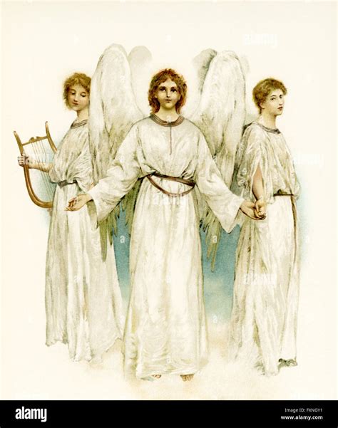 This Illustration Of Three Angels Accompanied Phillips Brookss Poems