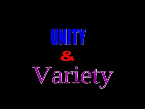 22 Unity And Variety