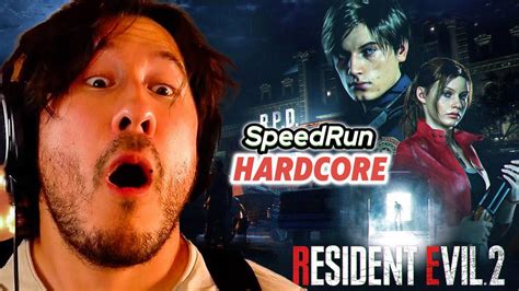 Markiplier Plays Resident Evil 2 Remake SPEEDRUN HARDCORE Twitch
