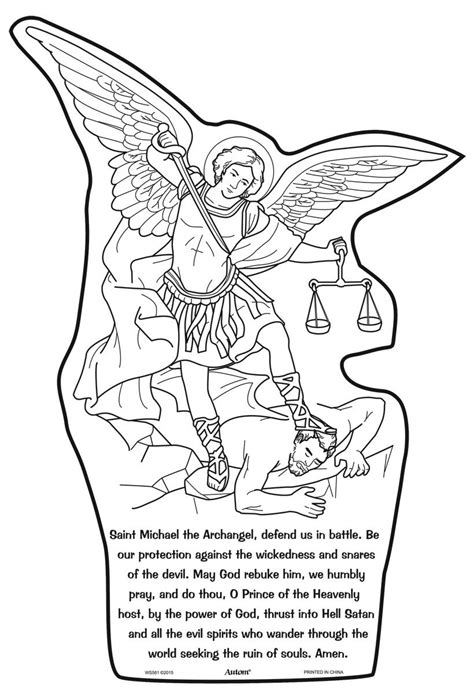 St Michael The Archangel Coloring Page