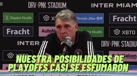 INTER MIAMI 1 CHICAGO FIRE 4 GERARDO TATA MARTINO Conferencia Post