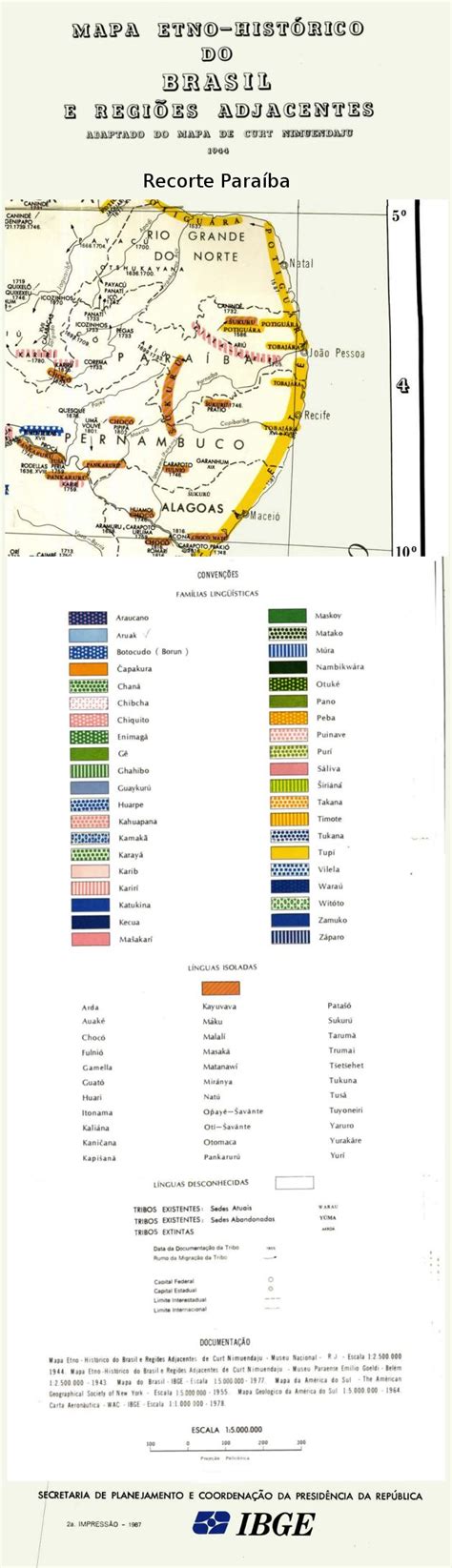 Etno Historical Map Of Brazil And Adjacent Regions