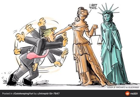 Lady Liberty And Justice Together Rgatekeepingyuri