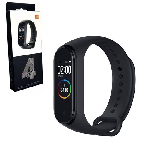 Rel Gio Xiaomi Mi Band Smartwatch Para Android Ios Preto Colombo