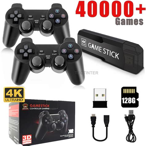 Game Stick GD10 Console 4K 128G 40000 Games Portable Dual Controller