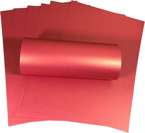 Sheets Magenta A Card With Gold Pearlescent Shimmer Decorative One