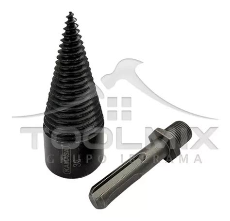 Broca Cónica Para Astillar Partir Madera Leña 32mm ToolMix cl