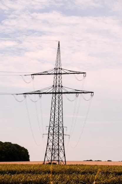 High Voltage Electric Transmission Tower Stock Image Everypixel